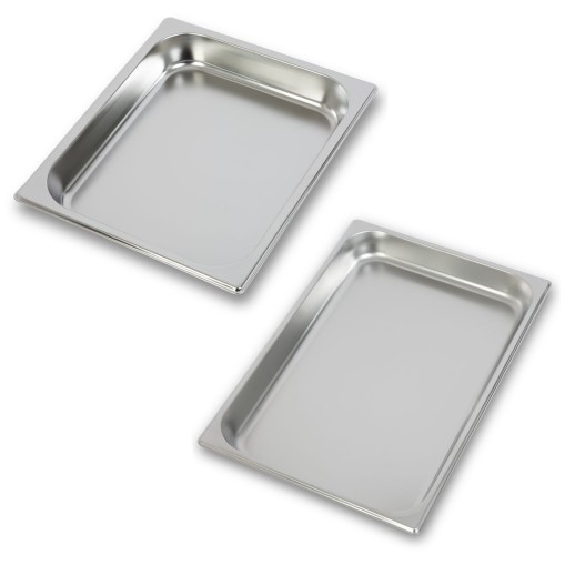 VERTES Bacs GN Gastro Norm, Inox, de 1/1 à 1/2 GN 40mm de profondeur